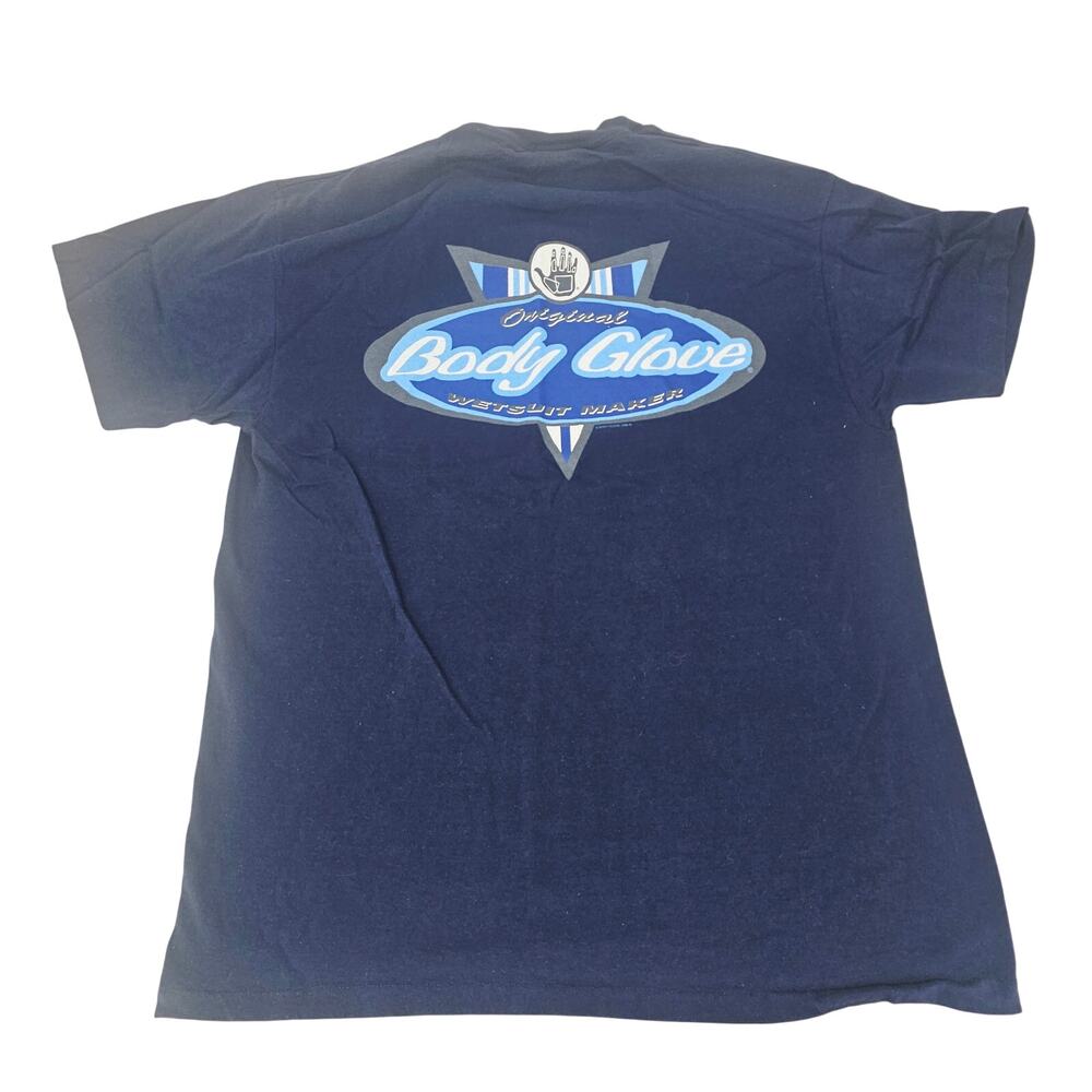 Vintage 90's single Stitch Body Glove Wetsuit Surf Graphic Tee T-Shirt L 4267